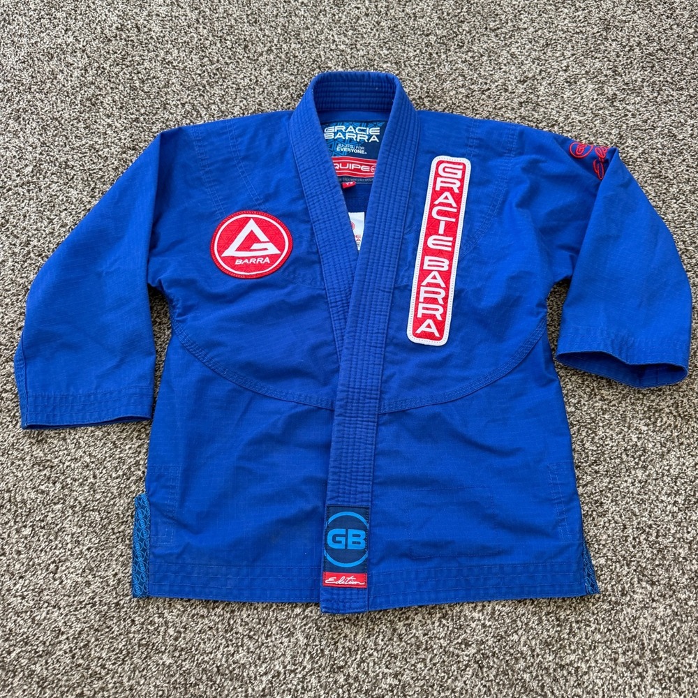 Gracie Barra Equipe GBK Ripstop Kimono Gi Y3 Jacket Blue Jiu-Jitsu Edition
